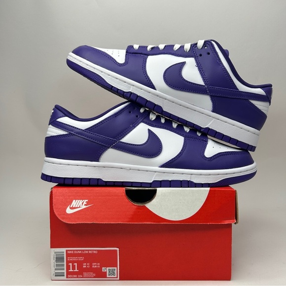Nike Other - Nike Dunk Low Retro “Championship Purple/Court Purple” 2023